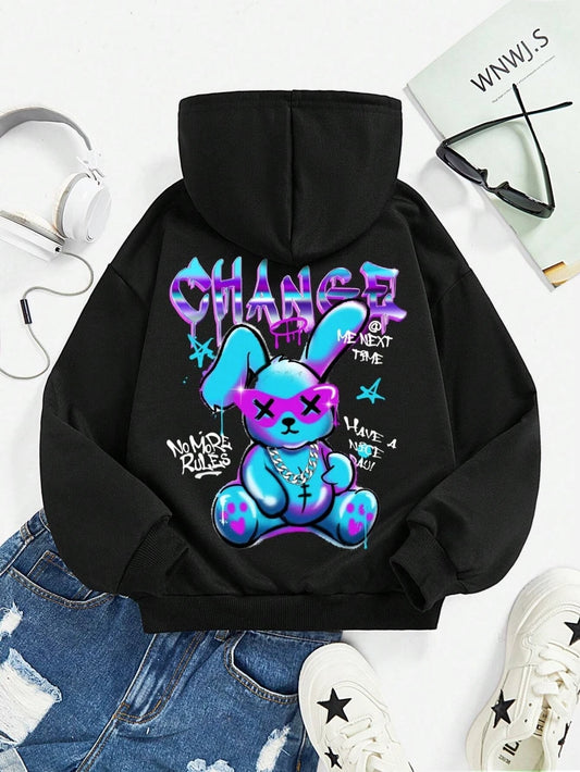 Trendy Rabbit Hoodie